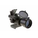 Theta Optics Emelt Red-dot fekete színben vörös/zöld megvilágítás
