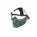 "Skull" félmaszk "OD" szivacsos orr résszel, állítható gumipánttal﻿
